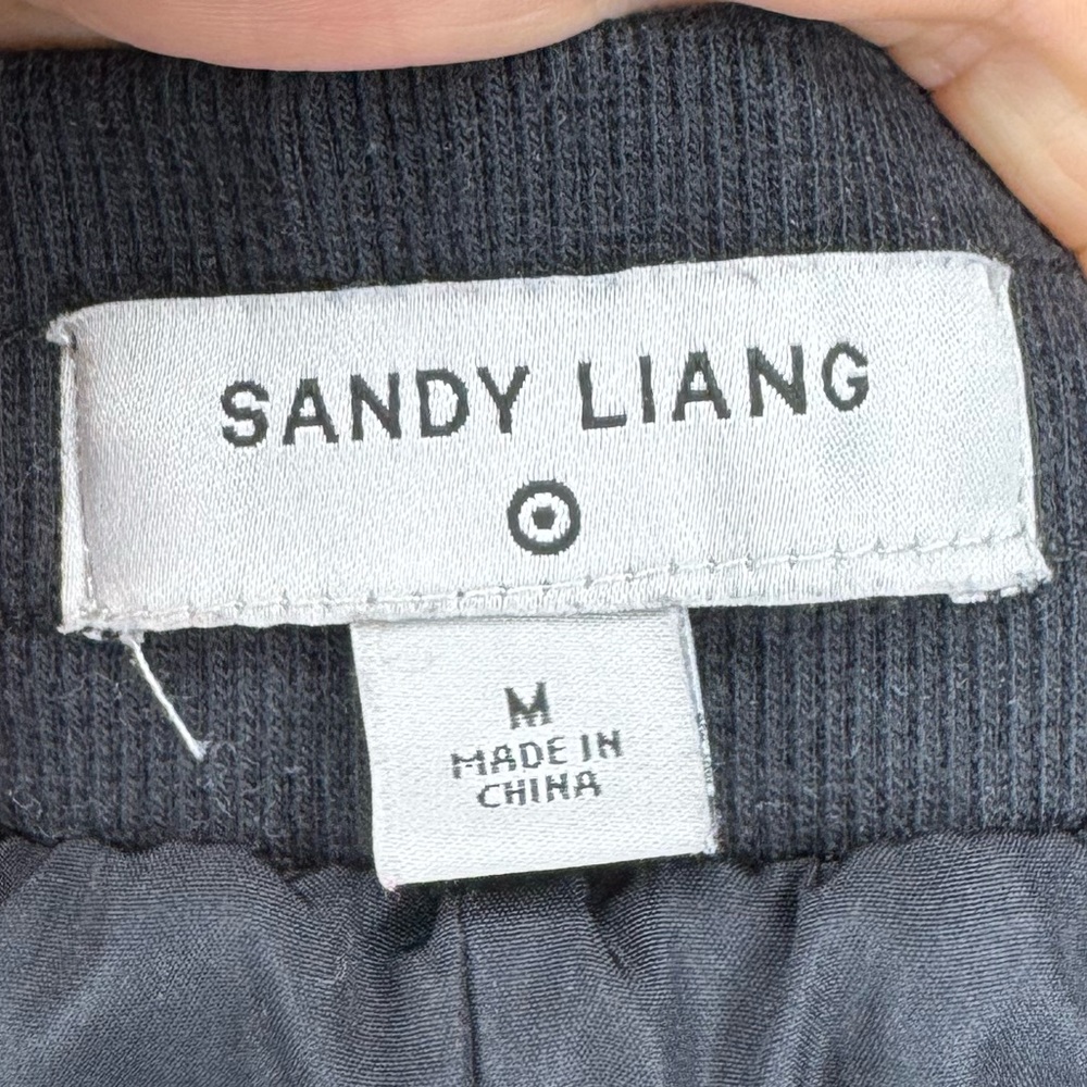 Sandy Liang Quilted Nylon Jogger Pants Black Women's M - Picture 2 of 5